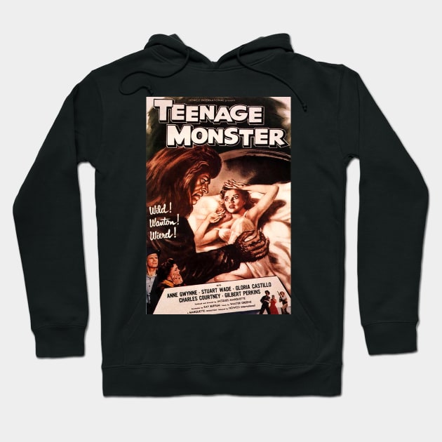 teenage monster Hoodie by chudd